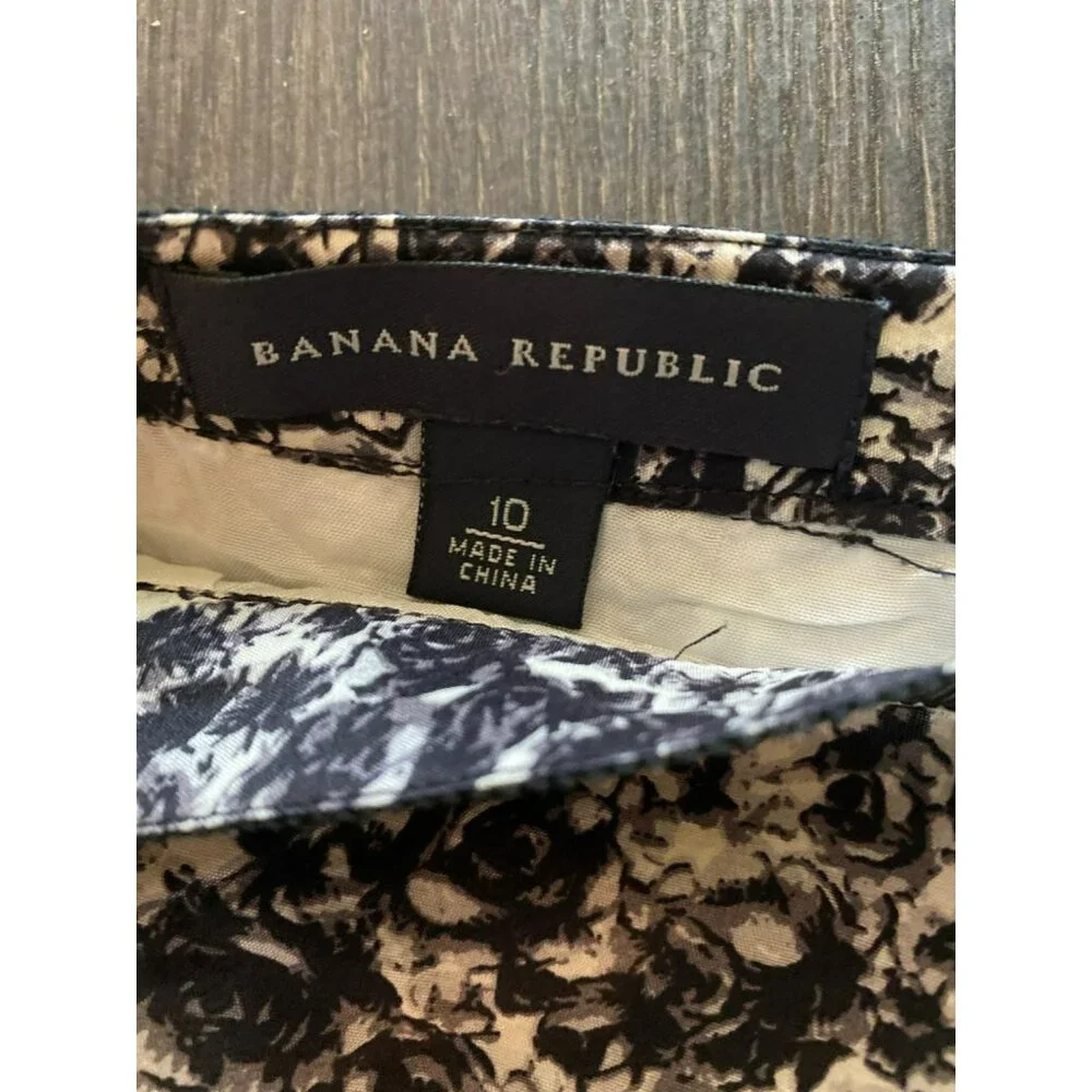 Vintage Banana Republic Silk Floral Skirt Size 10 - Picture 3 of 7